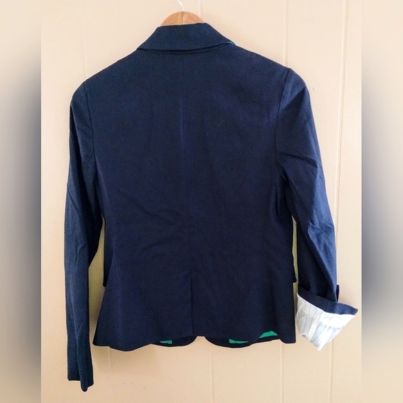 Navy blue GAP The Academy Blazer, green and pinstripe lining, size 4, like new! - Picture 8 of 10